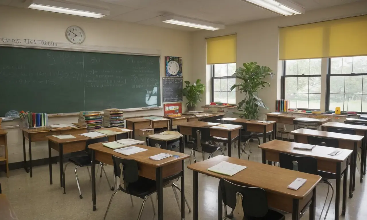 Une salle de classe dynamique et concentrée