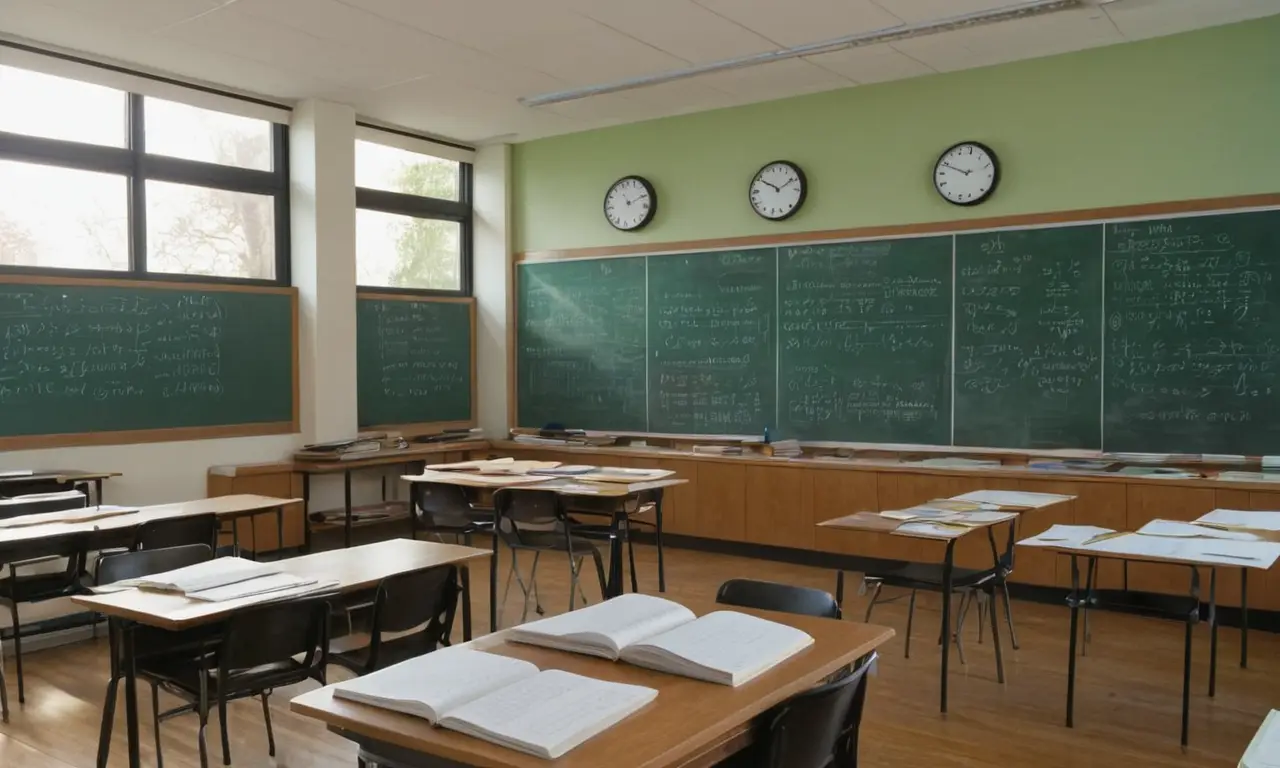 Salle de classe lumineuse et accueillante