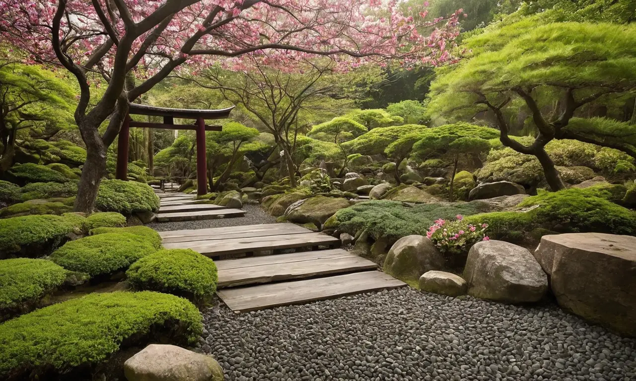 Un jardin japonais paisible et harmonieux