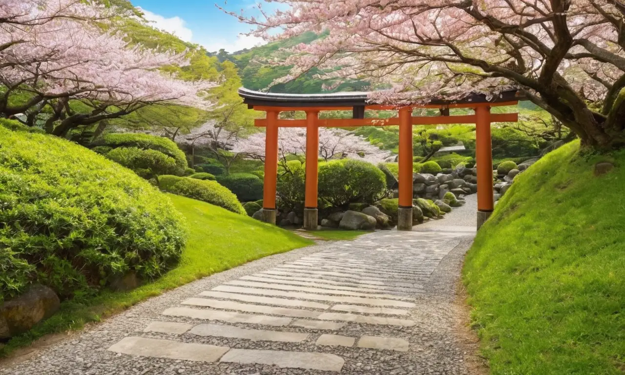 Un paysage japonais serein et harmonieux