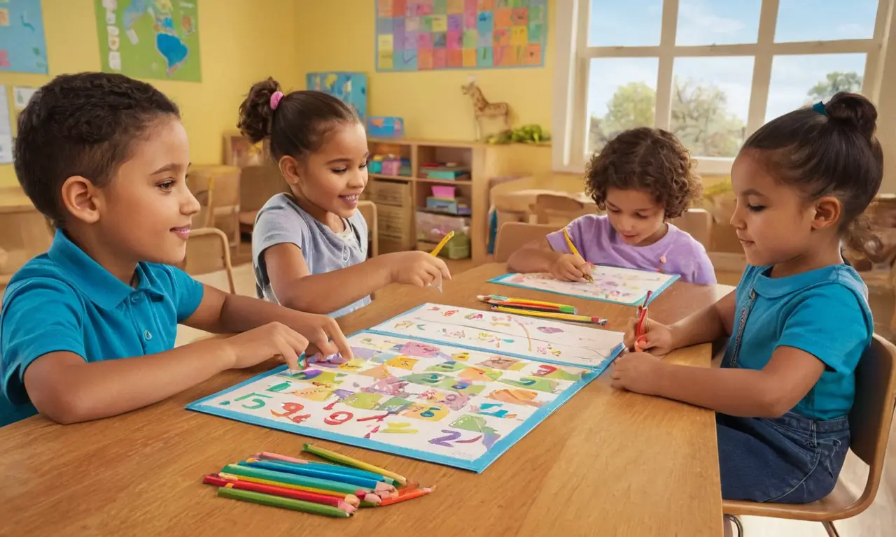Affiche éducative colorée et attrayante pour enfants