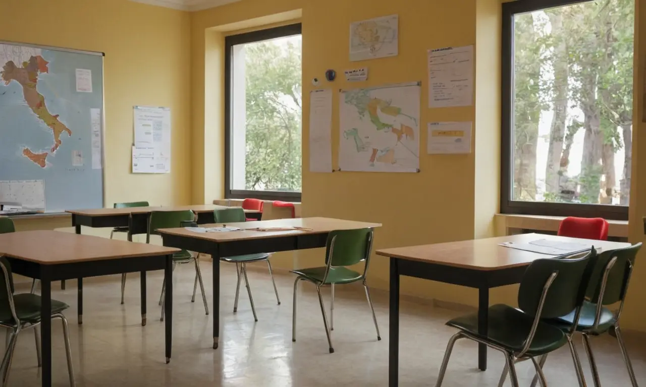 Salle de classe lumineuse et accueillante