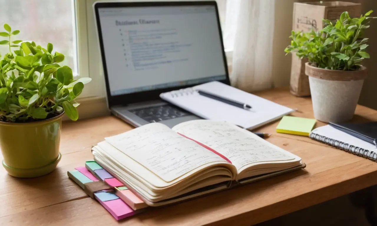 Bureau organisé et lumineux, ambiance accueillante