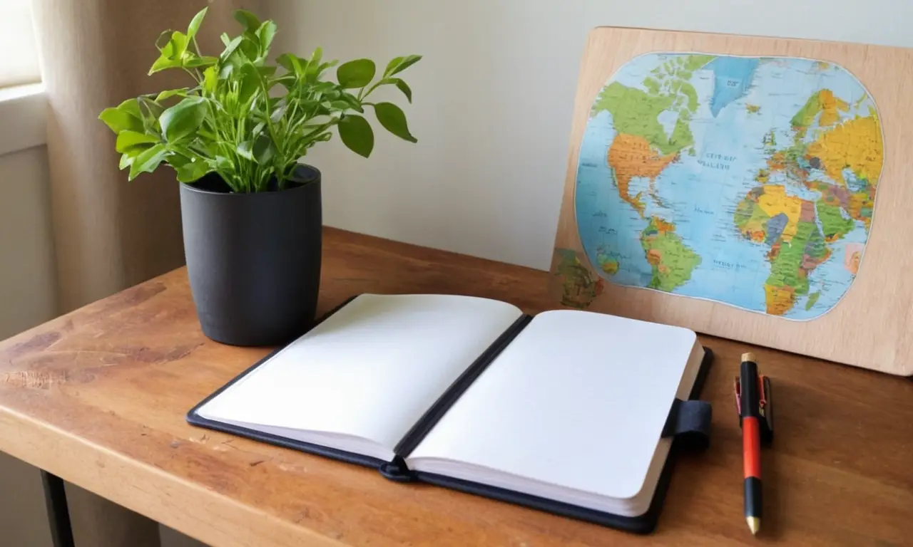 Bureau lumineux et organisé pour étudier