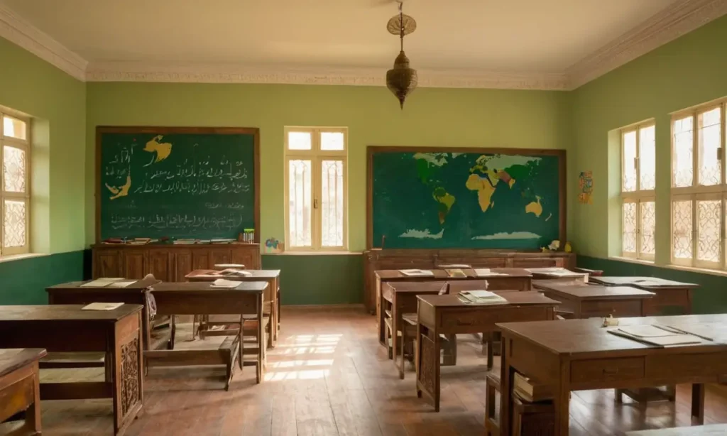 Salle de classe animée