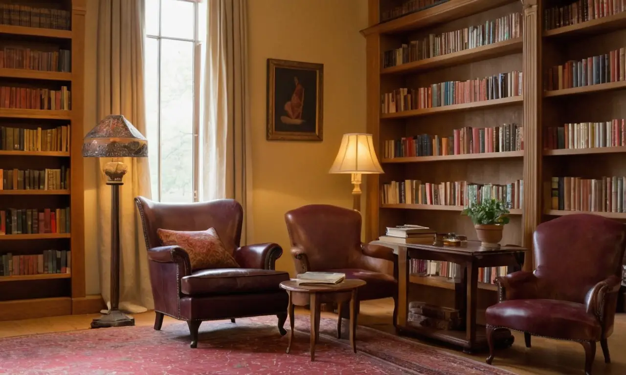 Une bibliothèque chaleureuse et accueillante