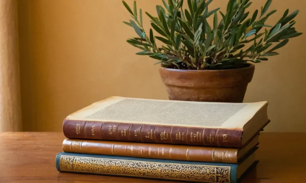 Livres anciens créant une atmosphère paisible