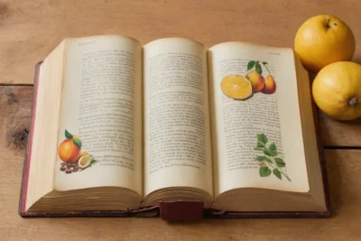 Un livre de vocabulaire espagnol usé et lumineux